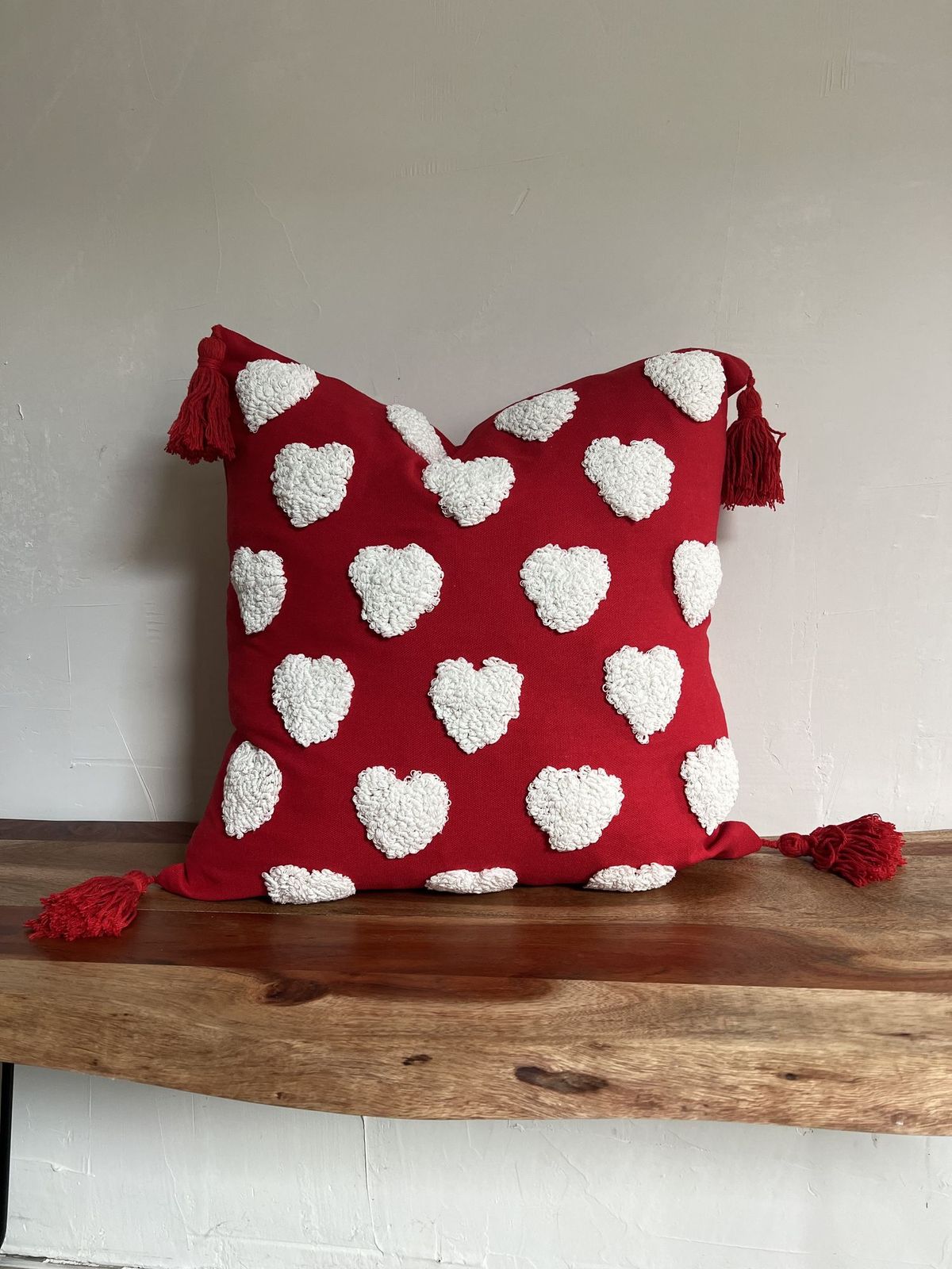 Valentines Day Throw Pillow Cover Tufted_maomaolike.com