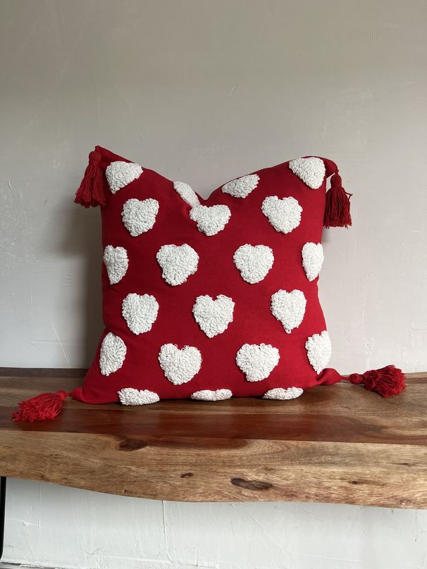 Valentines Day Throw Pillow Cover Tufted_maomaolike.com