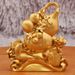 Gold-plated Fortune Gourd For Prosperity, Office Entrance, Wine Cabinet, Home Feng Shui Ornament, Metal Craft_maomaolike.com