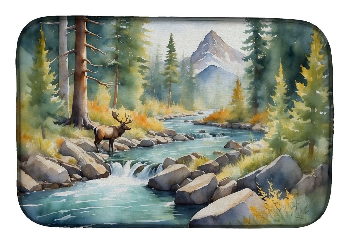 Mountain Stream Dish Drying Mat Absorbent Dish Drying Mat Pad For Kitchen Counter Dish Drainer Mat For Countertop, 14 X 21", Multicolor_maomaolike.com