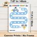 Astronaut Race Themed Reward Chart Painting Poster, Cute Cartoon Style Spaceman Driving Rocket Car On Track Poster, Practical Progress-tracking Option_maomaolike.com