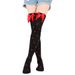 Unisex Red lips heart Valentine's Day women's stockings Holiday dress up Date party knitted bow socks_maomaolike.com