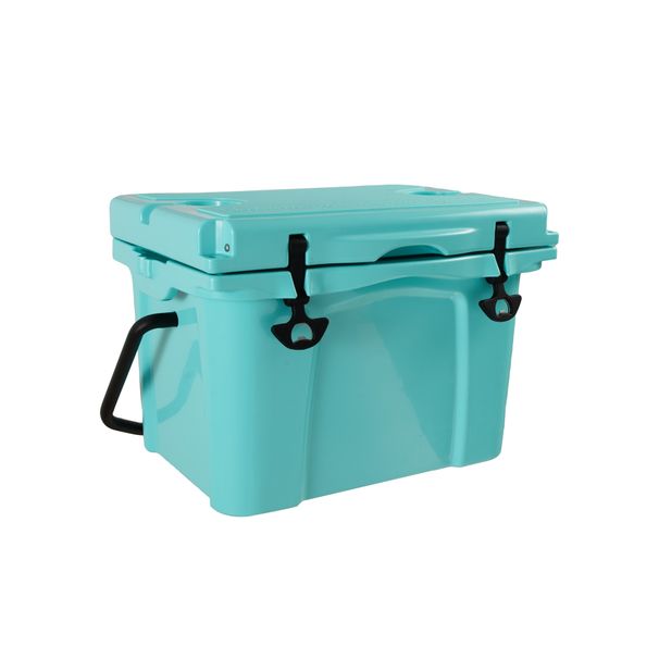25QT Portable Cooler, Insulated Hard Cooler With Bottle Opener, Cup Holder, Forming Ruler, Travel, Beach, Camping, Fishing_maomaolike.com