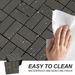 Wood Plastic Composite Deck Tiles Set Of 20pcs, Composite Decking Resist Rust, Water, Weather, Indoor&Outdoor, DIY Interlocking Decking Tiles, Floor Tile,Durable, 12x12in_maomaolike.com