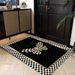 Living Room Rug Large Size Rug Abstract Geometric Pattern Bedroom Rug Plush Pile, Washable Thickened Underlay Bedside Rug Home Decor Rug_maomaolike.com