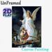 Guardian Angel Themed Painting Poster, Soft-toned Classic Religious Scene Poster, Calming Protective Artwork With Angel Guiding Figures Over A Bridge_maomaolike.com
