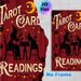 Tarot Card Readings Painting Poster, Retro Silhouette Style Poster, Witch & Black Cat Divination Scene With Moon & Roses, Ideal For Occult-Themed_maomaolike.com