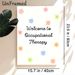 Occupational Therapy Welcome Painting Poster, Soft Pastel Floral Decor Poster, Warm Welcome Signage Ideal For Occupational Therapy Rooms_maomaolike.com