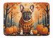 Fawn French Bulldog Fall Memory Foam Kitchen Mat Machine Washable Anti-Fatigue Mat Cushion Comfort Bath Mat Or Kitchen Rug_maomaolike.com