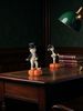 1pc Singer Pumpkin Shape Resin Ornament Halloween Family Entrance Desktop Multi-scene Ornament Decoration_maomaolike.com