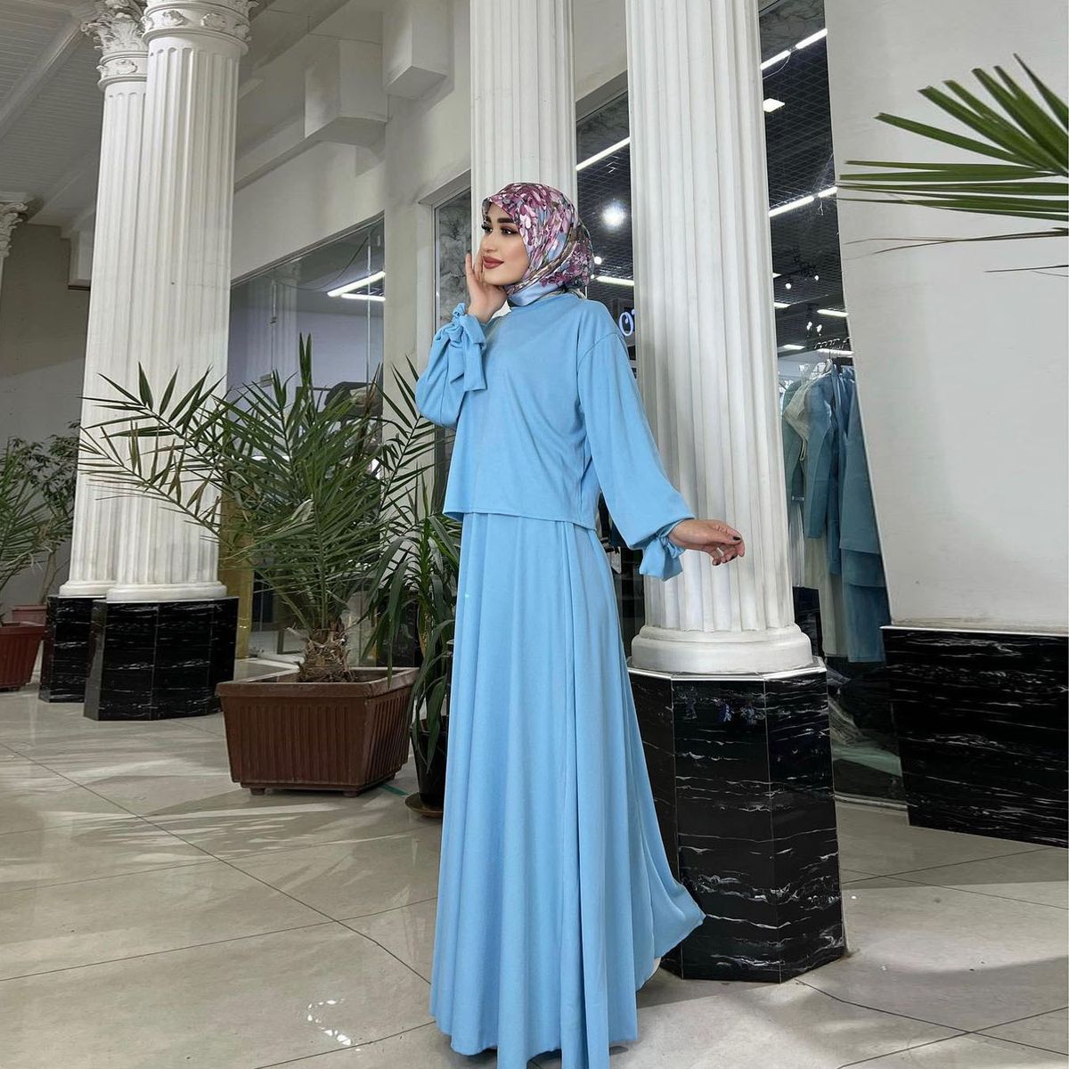Women's Clothing women 2024 spring new fashion long-sleeved tops half-length dress suits_maomaolike.com