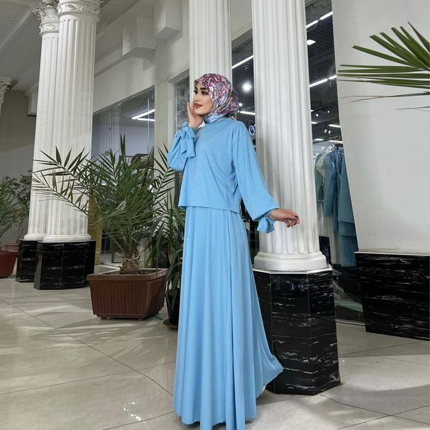 Women's Clothing women 2024 spring new fashion long-sleeved tops half-length dress suits_maomaolike.com