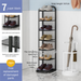 Narrow Multi-layer Iron Art Shoe Cabinet For Home And Dormitory, Simple And Multifunctional Folding Iron Art Storage Rack_maomaolike.com