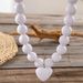 Tocona New Exaggerated Round Bead Heart Pendant Necklace For Women Handmade Adjustable Chain Choker Party Jewelry Gift_maomaolike.com
