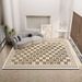 Living Room Rug Large Size Gorgeous Gold Frame Design Bedroom Rug Plush Thickened Machine Washable Thickened Underlay Interior Decorative Rug_maomaolike.com