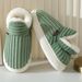 Shvalus Fashion Fur Slipprs For Womn Mn Wintr Warm Ankls Cozy Furry Hom Indoor Soft Sol Plush Slids Cotton_maomaolike.com