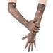 Unisex Hot diamond mesh gloves Fashion sexy stretch band diamond long gloves bungee electric sound rave party gloves_maomaolike.com
