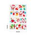 12 Pack Christmas Gel Window Stickers, Christmas Santa Claus Snowman Snowflake Penguin Christmas Tree Gift Window Stickers For Kids Christmas Window Decoration._maomaolike.com