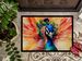 Peacock Doormat Front Door Mat Indoor Outdoor Rugs For Entryway, Non Slip Washable Low Pile, 24H X 36W_maomaolike.com