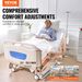 VEVOR Premium 5 Function Full Electric Hospital Bed ICU Medical Bed 550LBS Loads_maomaolike.com