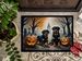 Rottweiler Spooky Halloween Doormat Front Door Mat Indoor Outdoor Rugs For Entryway, Non Slip Washable Low Pile, 24H X 36W_maomaolike.com