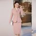 Women's Clothing Long Sleeve High-end Temperament Professional Suit Goddess Fan Two-piece Dress Celebrity Style_maomaolike.com
