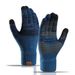Knitted gloves Large size men's Autumn/Winter fleece offset touch screen Saver warm gloves_maomaolike.com