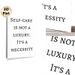 Self-Care Quote Painting Poster, Minimalist Monochrome Text Poster, Thought-provoking Self-care Reminder, Suitable For Bedroom, Living Room And_maomaolike.com