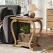 2-Tier End Table, Narrow Accent Side Table With With Storage Shelves_maomaolike.com