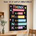 THINK Communication Guideline Painting Poster, Vibrant Typographic Motivational Poster, Encourages Thoughtful Communication, Ideal For Office, Study_maomaolike.com