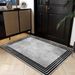 Living Room Rug Large Size Gorgeous Gold Frame Design Bedroom Rug Plush Thickened Machine Washable Thickened Underlay Interior Decorative Rug_maomaolike.com