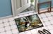 Boston Terrier Fall Kitchen Pumpkins Doormat Front Door Mat Indoor Outdoor Rugs For Entryway, Non Slip Washable Low Pile, 24H X 36W_maomaolike.com