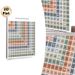 Multiplication Chart Painting Poster, Soft Muted Color Multiplication Table Poster, Clear Structured Design To Support Math Learning, Suitable For_maomaolike.com