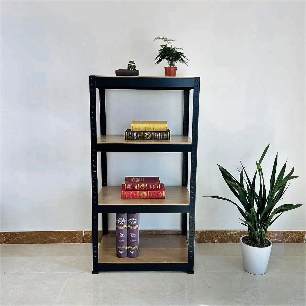 Storage Shelves - 4 Tier Adjustable Garage Storage Shelving, Heavy Duty Metal Storage Utility Rack Shelf Unit For Warehouse Pantry Closet Kitchen, 23.6" X 15.7" X 47.2", White_maomaolike.com