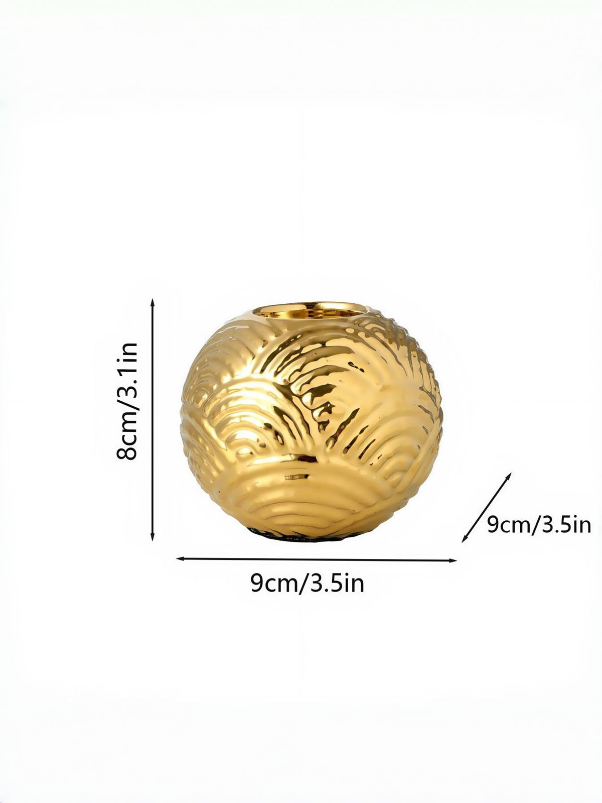 1PC Round Ceramic Advanced Art Candlestick Suitable For Living Room, Desktop And Office Decoration Candlestick Beautiful Ornament_maomaolike.com