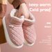 Winter Thick Soled Anti Slip Warm Shoes With Fleece Bag And Cotton Slippers For External Wear_maomaolike.com