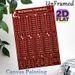 Roman Numerals Educational Painting Poster, Vintage Red & Gold Detailed Conversion Chart Poster, Clear Learning Reference Suitable For Home Study_maomaolike.com