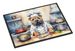 Shar Pei The Chef Doormat Front Door Mat Indoor Outdoor Rugs For Entryway, Non Slip Washable Low Pile, 24H X 36W_maomaolike.com