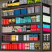 24"D Storage Shelving Unit, 6-Tier Heavy Duty Garage Shelving, Black, 65"W X 24"D X 84" H_maomaolike.com