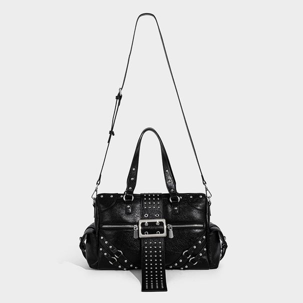 Large Capacity Internet Celebrity Same Single Shoulder Punk Style Rivet Crossbody Fashion Trendy Elegant Casual Versatile Women's_maomaolike.com