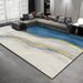 Living Room Rug Large Size Gorgeous Gold Frame Design Bedroom Rug Plush Thickened Machine Washable Thickened Underlay Interior Decorative Rug_maomaolike.com