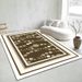 Living Room Rug,Large Rug,Oversized, Gold Leaves Design,Bedroom Rug,Soft And Thick, Machine Washable, Thickened Rug, Bedside Rug,Decorative Indoor Rug_maomaolike.com