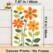 Retro Floral Painting Poster, Vibrant Minimalist Graphic Flower Poster, Cheerful Warm-toned Design, Ideal For Living Room, Bedroom And Office_maomaolike.com