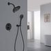 Round Shower System Wall Mounted Rain Mixer Combo Set_maomaolike.com