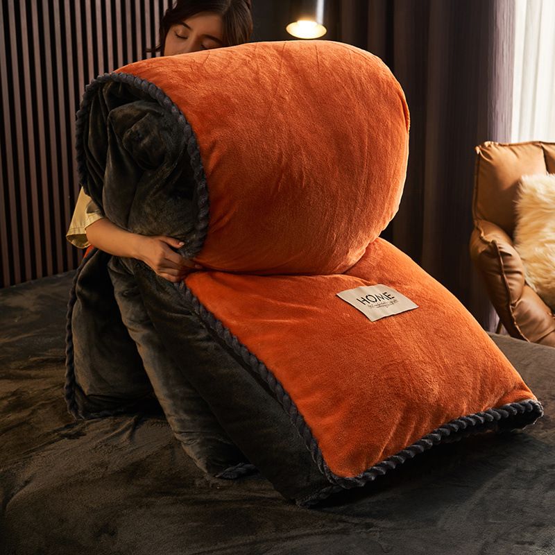 New Milk Velvet Lamb Wool Winter Core Spring Autumn Home Hotel Dormitory Warm Quilt Bestseller_maomaolike.com