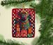 Dogue De Bordeaux Holiday Christmas Porcelain Ornament Christmas Tree Hanging Decorations For Home Christmas Holiday, Rectangle, Gift, Multicolor_maomaolike.com