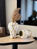 Ceramic Nordic Light Luxury Style Crack Vase Suitable For Living Room Tabletop, Fresh Flowers, Dried Flowers, Atmosphere Decoration, Ornament_maomaolike.com