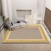 Living Room Rug Large Size Gorgeous Gold Frame Design Bedroom Rug Plush Thickened Machine Washable Thickened Underlay Interior Decorative Rug_maomaolike.com