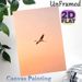 Flamingo Themed Painting Poster, Warm-toned Flying Flamingo Poster, Creates Serene Natural Atmosphere, Ideal For Living Room, Bedroom And Office Wall_maomaolike.com