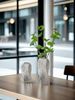 1PC Ceramic Twist Plated Silver Vase Suitable For Bedroom, Balcony, Powder Room, Bedroom, Desk And Other Home Decor Vase Ornaments_maomaolike.com